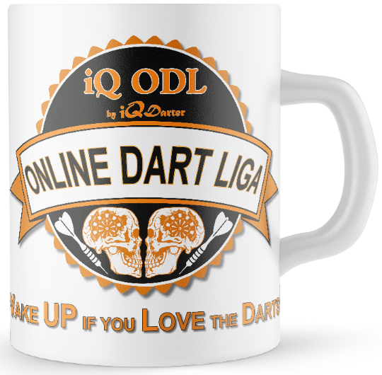 Online-Dart Tasse iQ ODL - "WAKE UP IF YOU LOVE THE DARTS"